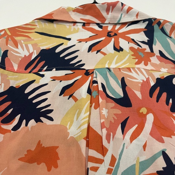 Tropical Hawaiian Short Sleeve Blouse | Size XL - Picture 8 of 8
